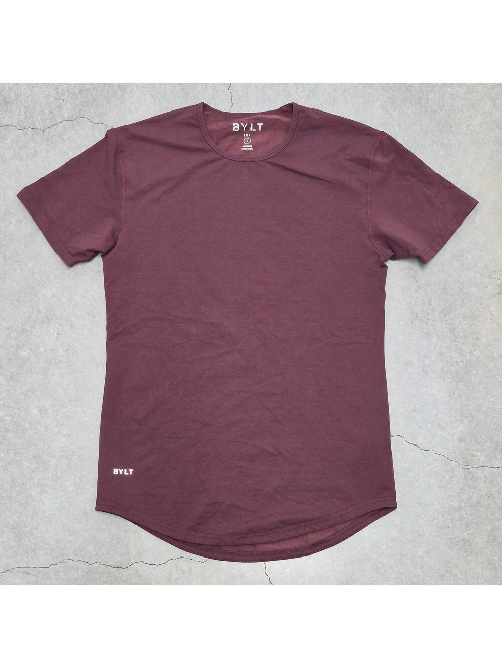 BYLT Plain Burgundy T Shirt